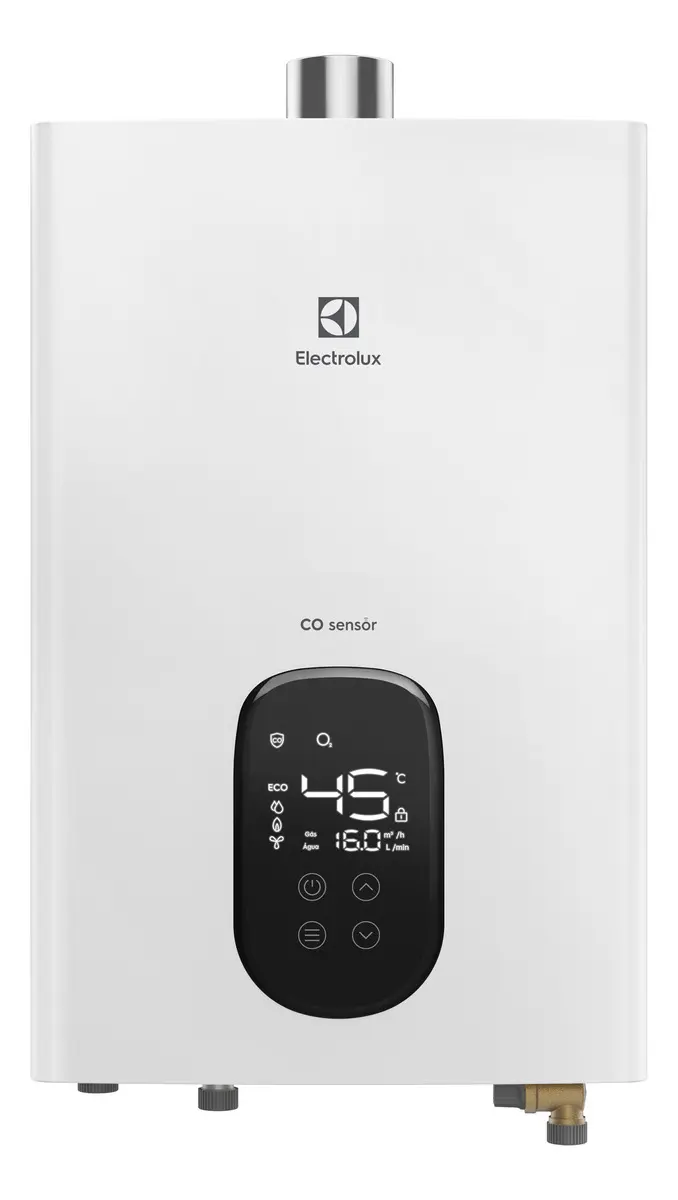 Aquecedor De Água A Gás Electrolux Exaustão 16l H16bn Bivolt