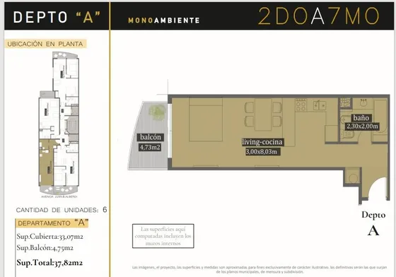 Venta Departamento 1 Amb Mataderos 
