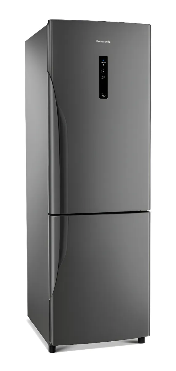 Geladeira Bb41pv1t Titânio 397l Frostfree Inverter Panasonic Cor Cinza-escuro