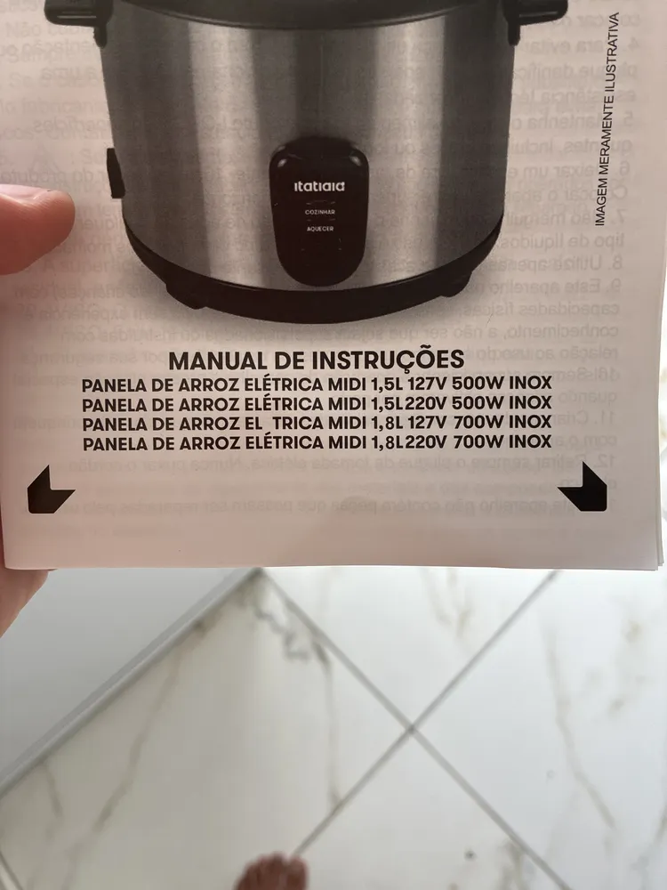 Panela De Arroz Elétrica 10 Xícaras 1.8 Litros Prateado - Imagem 4