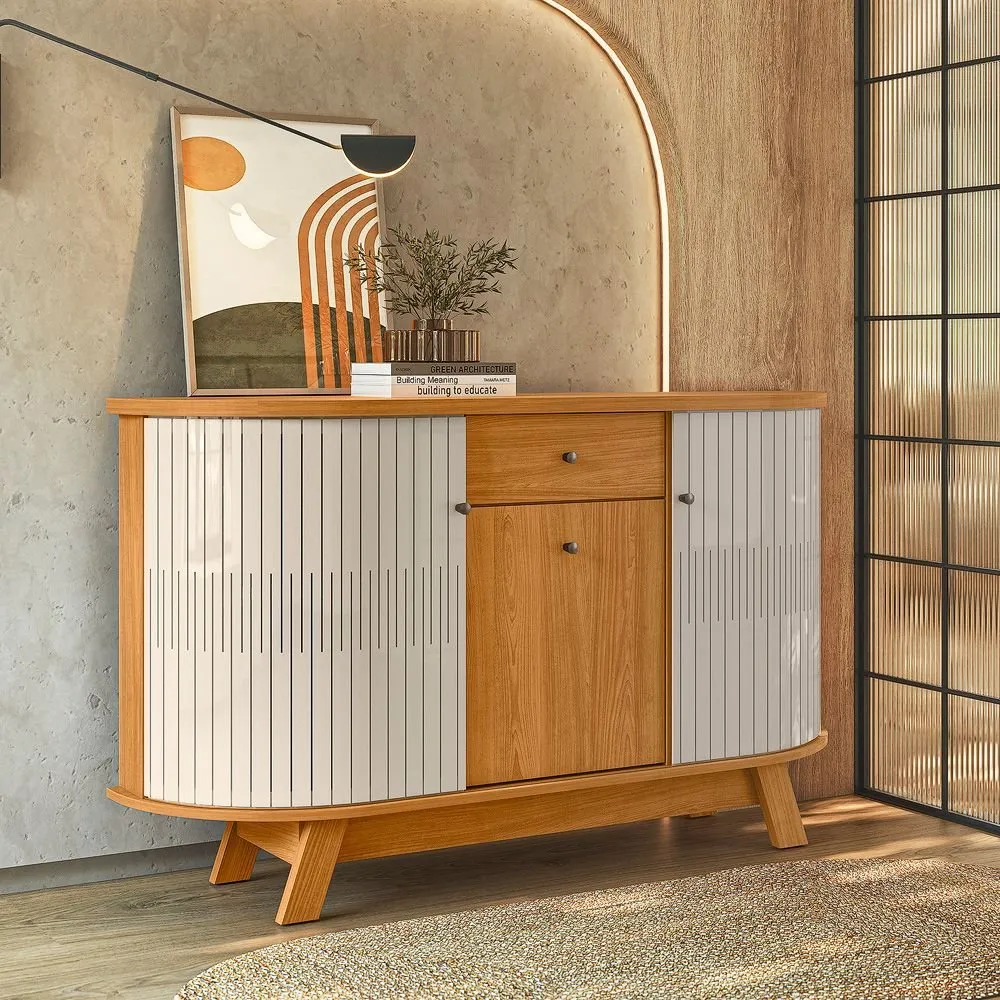 Aparador Buffet Para Sala De Jantar 2 Portas Flexíveis Wt