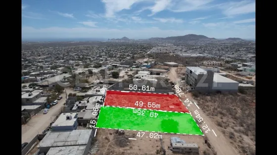 Terreno En Venta, En Colonia Caribe Cabo San Lucas.