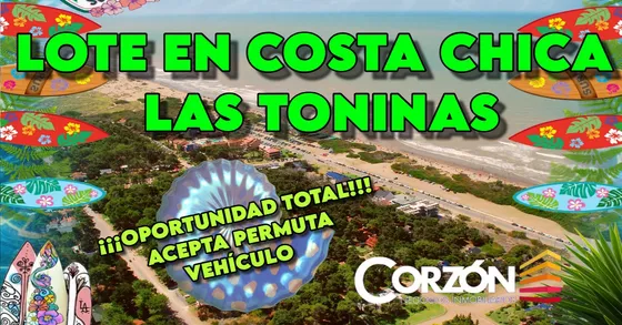 Venta De Lote En Las Toninas - Costa Chica - Oportunidad Total