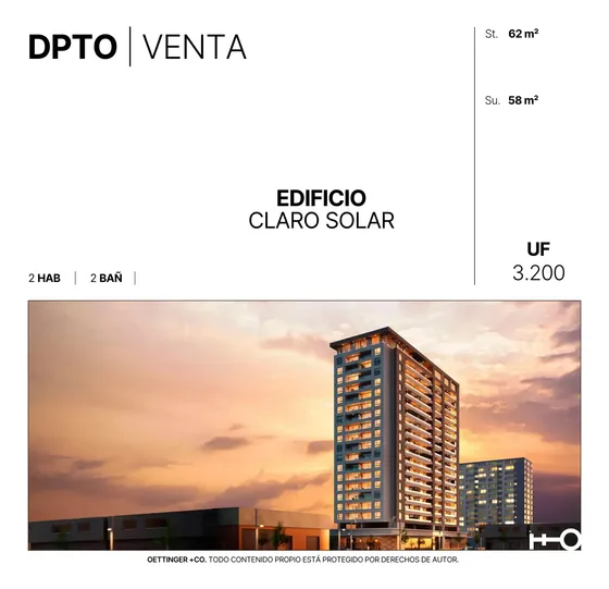 Departamento En Venta - Edificio Claro Solar