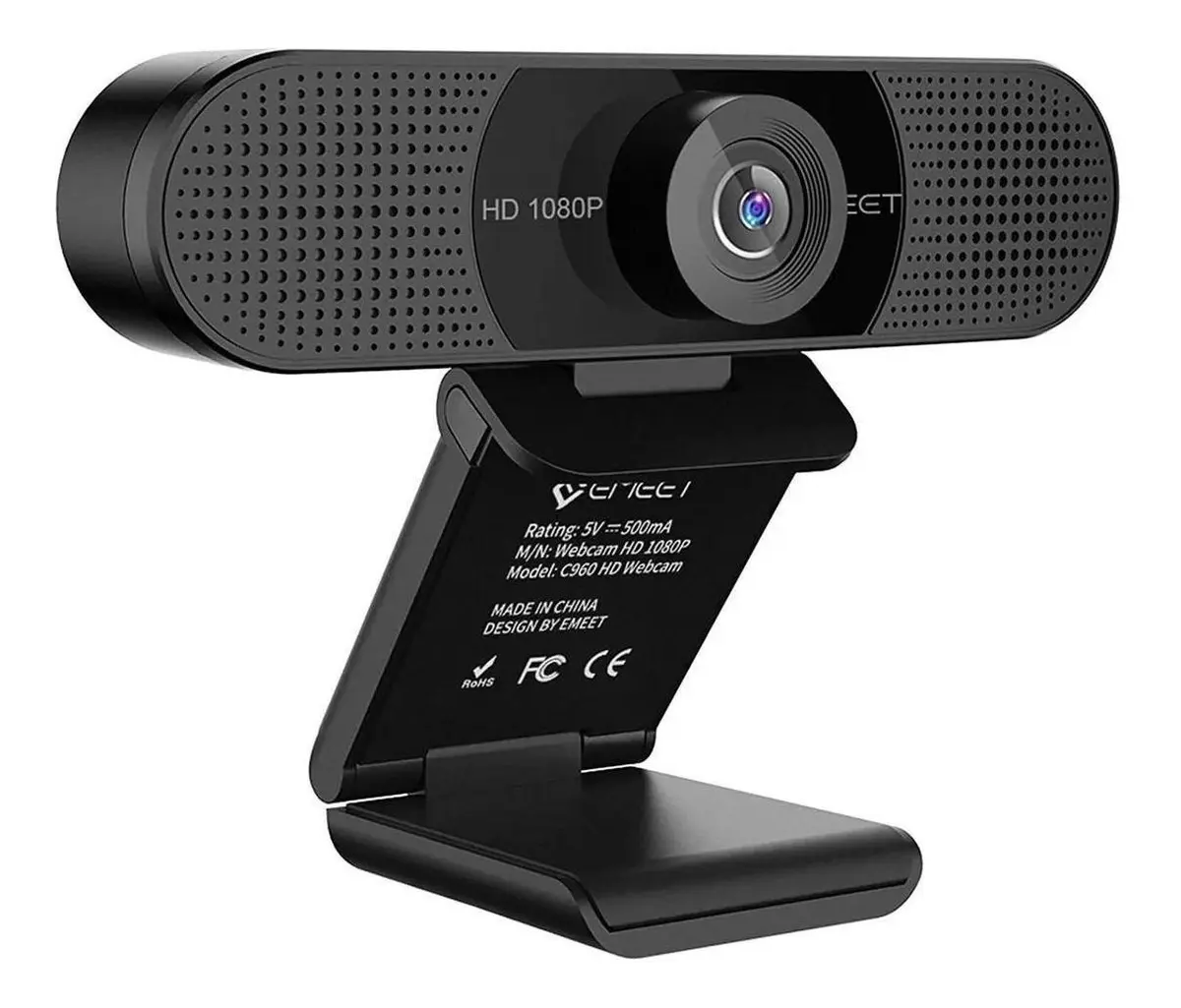 EMEET C960 Webcam 1080P Camera Para Pc Streaming Microfone Full HD Video Conferencia