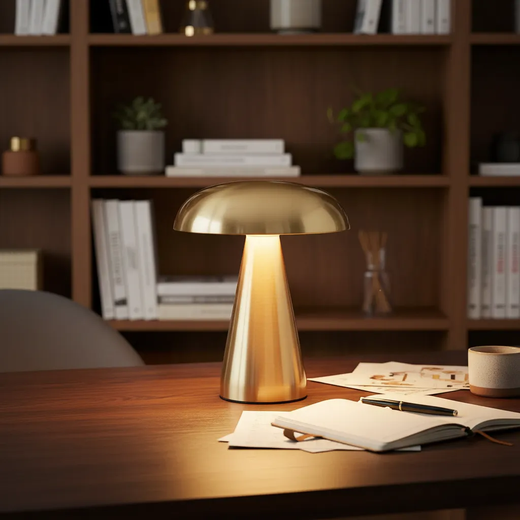 Luminária Cogumelo Abajur Portátil Led Touch Recarregável