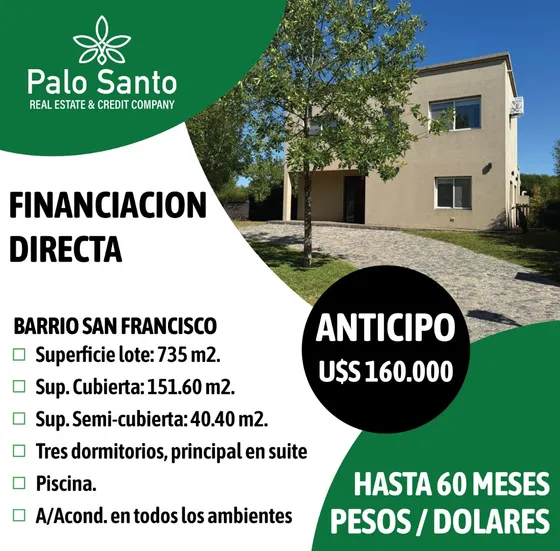 Venta Financiada - Casa Barrio San Francisco Villanueva