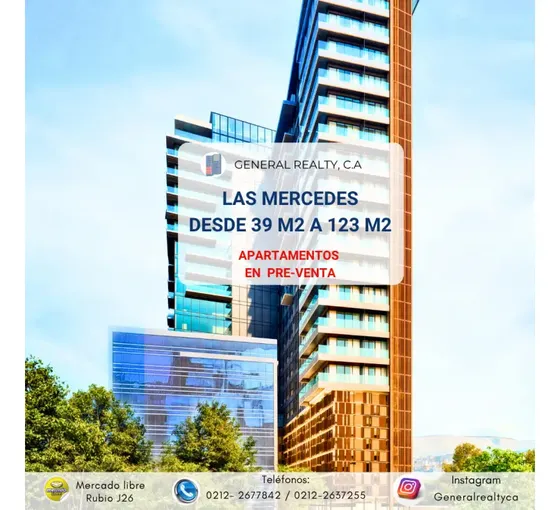 Apartamentos En Pre Venta 2026 Las Mercedes Desde 39 M2 A 123 M2