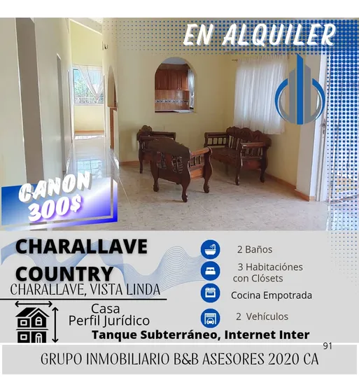 Casa En Alquiler Nivel Superior Urbanización Charallave Country 