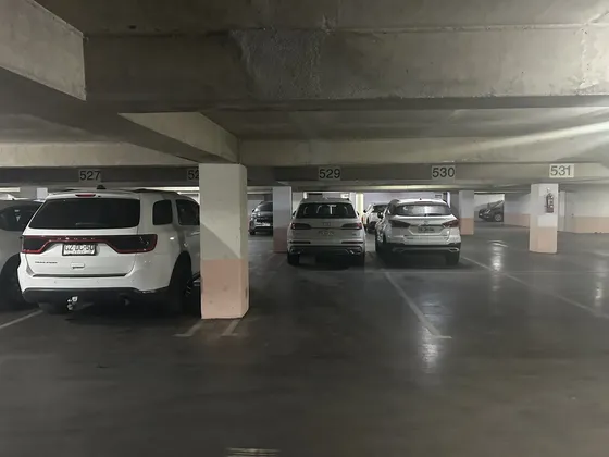 Estacionamiento Amplio , Seguridad 24 Hrs . Cubierto .