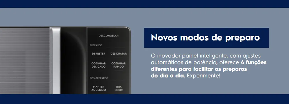 Micro-ondas Electrolux Prata 23L Efficient ME23S - Imagem 2