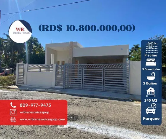 Casa En Venta En Puerto Plata 