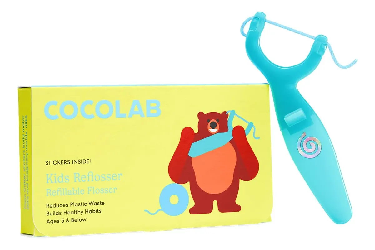 \ ~*r·f Suporte De Fio Dental Cocolab Kids Reflosser Sem .
