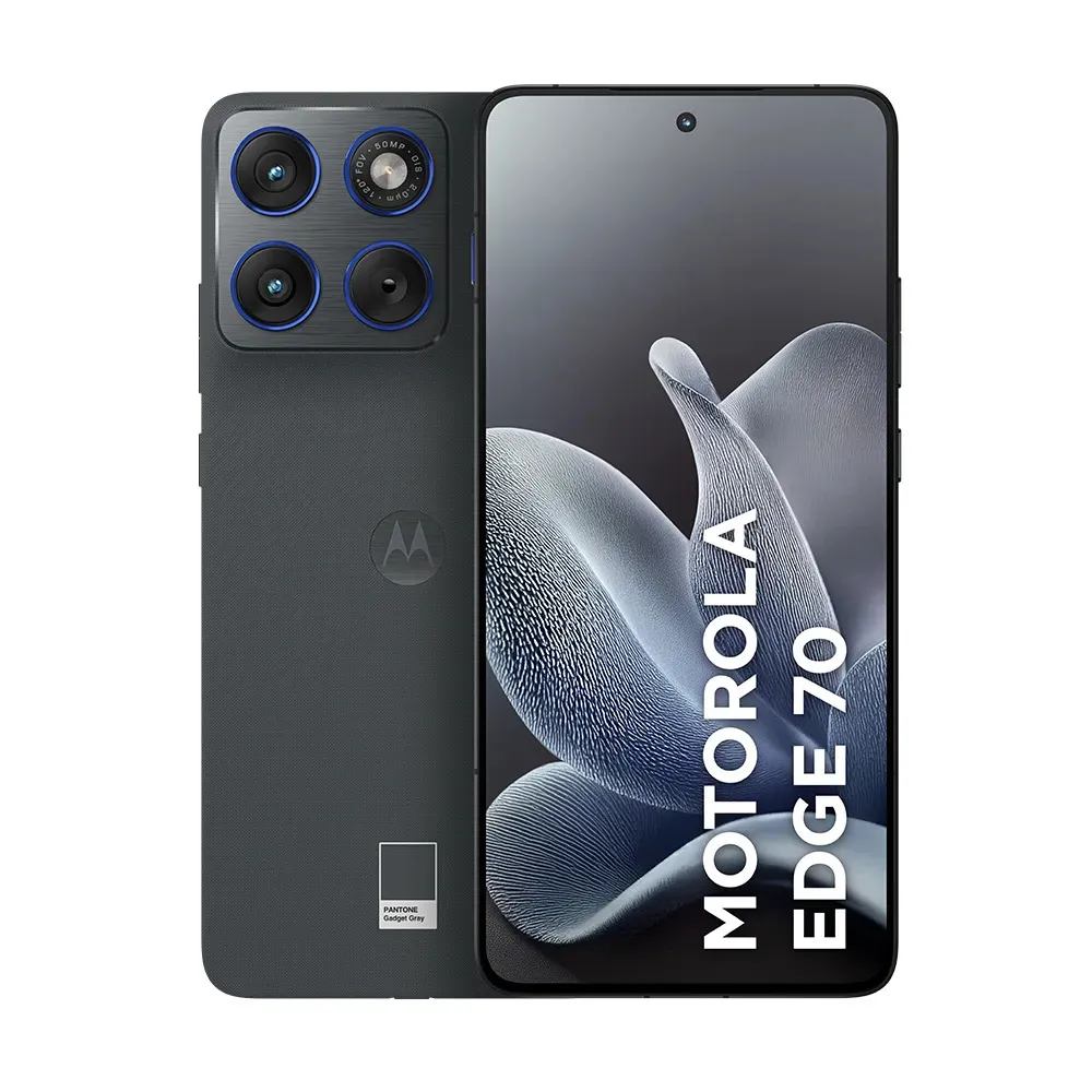 Smartphone Motorola Edge 70 5g - 512gb 24gb (12gb Ram+12gb Ram Boost), Ultrafino, 3 Cameras 50mp, Tela 1.5k Extreme Amoled 120hz - Gadget Gray