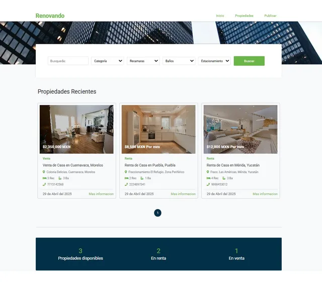Sistema Web Para Inmobiliarias O Agentes Inmoviliarios