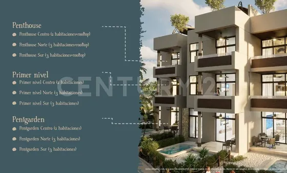 Departamento De Lujo De 3 Recamaras En Telchac Con Beach Club Privado.