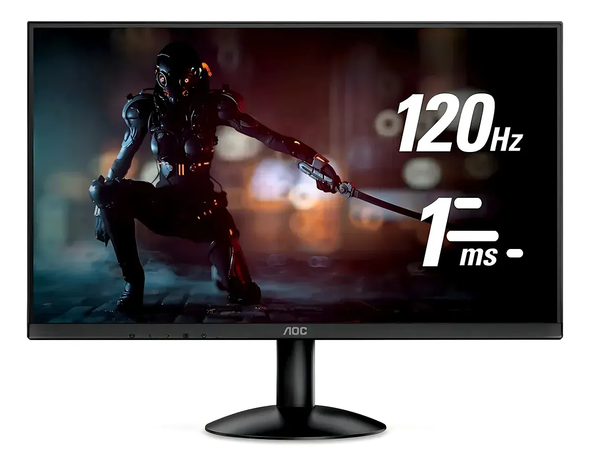 Monitor Gamer Aoc 21.5'' Full Hd Gaming 120hz 1ms 22b30hm23 Cor Preto 127/220v