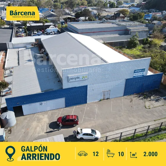 Galpón De 1600 Mts2 Construidos,  Concepción.