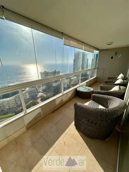 Departamento De 3 Dormitorios Amoblado En Costa De Montemar.