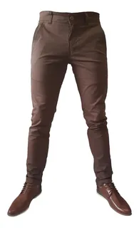 Pantalon dril cafe sale