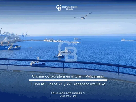 Oficina Corporativa En Altura  Valparaíso | 860 M² Útiles