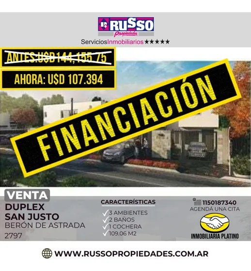 Venta Departamento Duplex 3 Ambientes Ramos Mejia