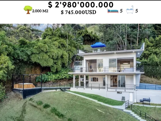 Finca En Venta En El Poblado. Casa En Venta En El Poblado. Propiedad De Inversión Para Airbnb Y Rentas Cortas En El Poblado