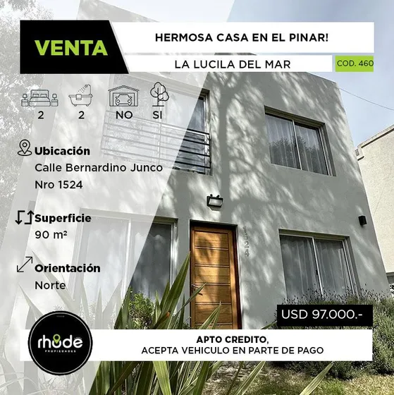 Casa En La Lucila Del Mar - Calle Bernardino Junco Al 1524 - Venta