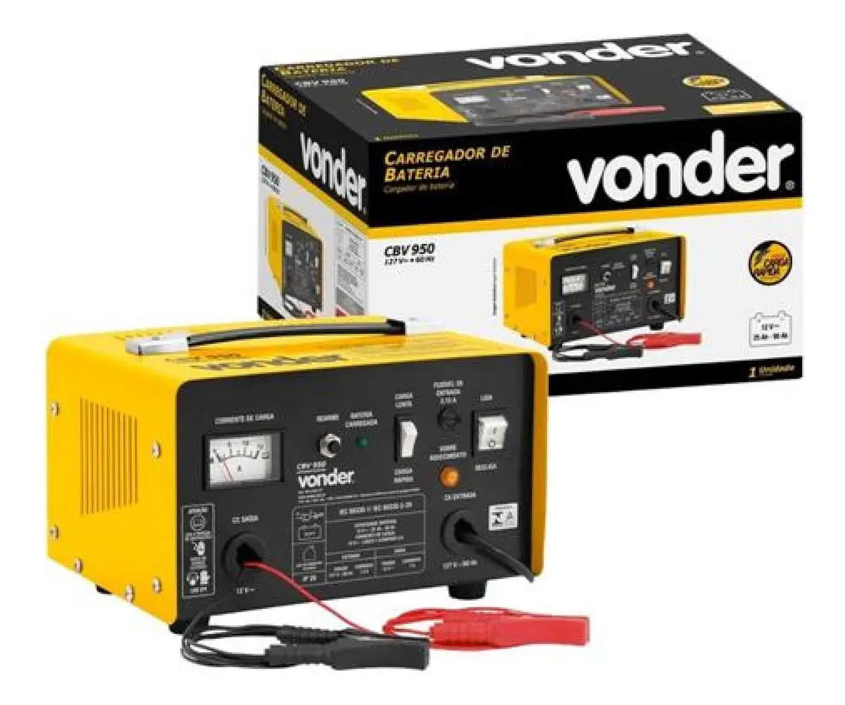 Carregador de Bateria de Carro Vonder CBV950