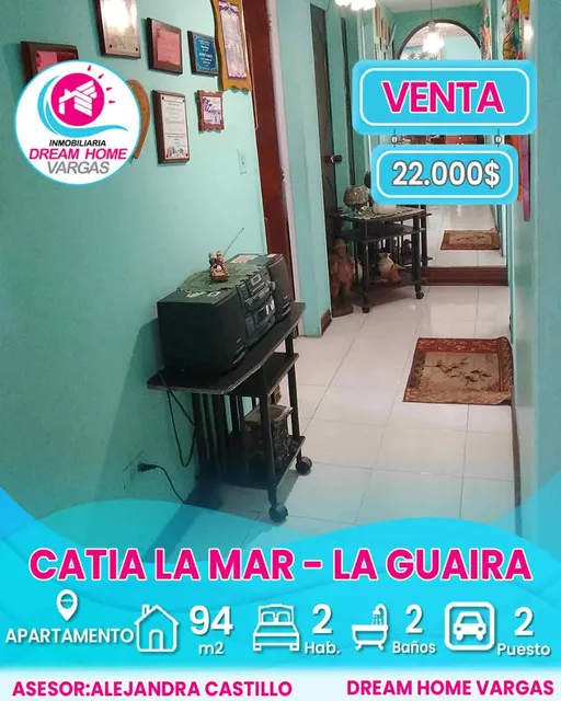 Apartamento En Venta  Catia La Mar. Marapa Marina  La Guaira