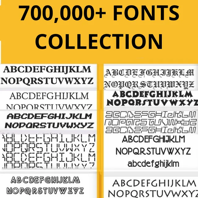 700k+ Fontes Mega Pack Collection