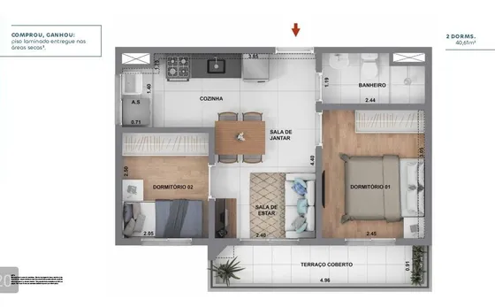 Apartamento  Panamby | 2 Dorms - Financiamento Facilitado
