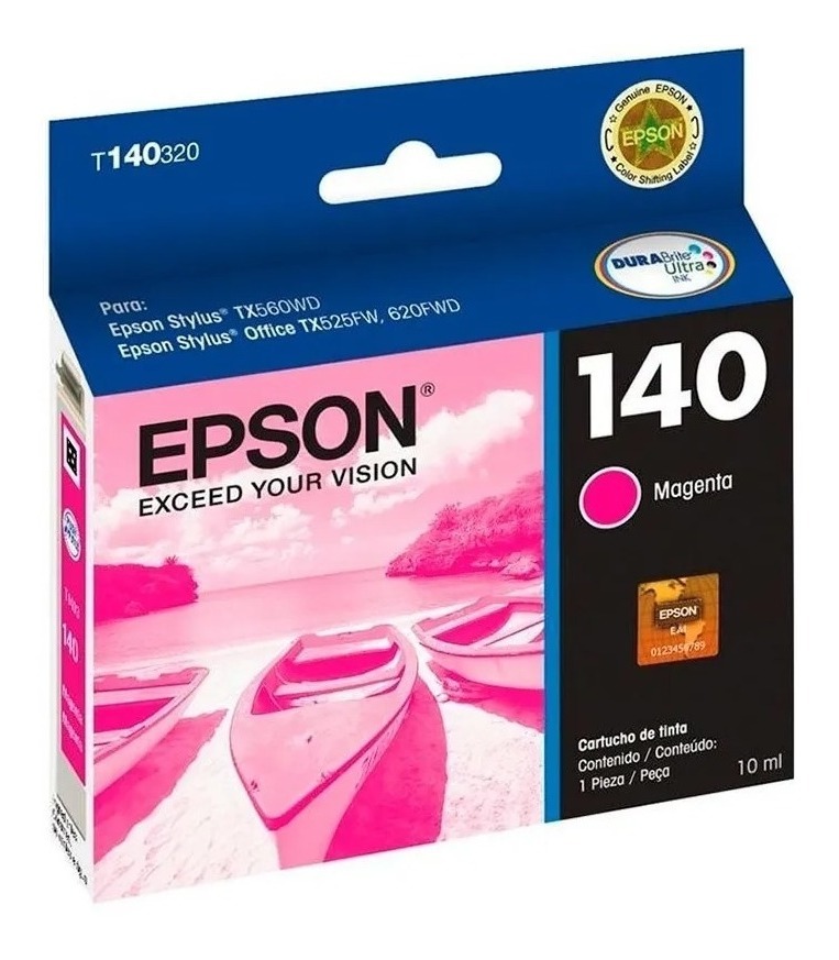 Pack Epson  140 Original B  c m  y Tx560wd Tx620fwd T42wd C 