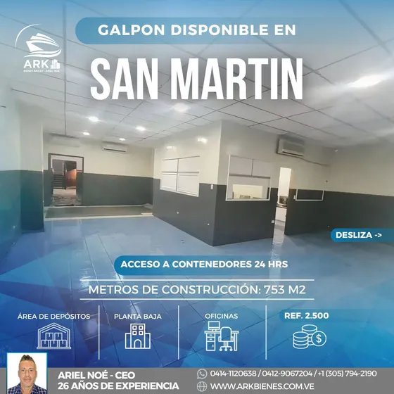 Galpones En Planta Baja Para Alquiler En Caracas, Diferentes Tamaños Y Los Mejores Precios
