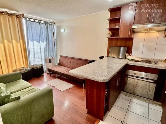 Departamento Amoblado En Venta 2d/1b/1e En Centro Santiago 