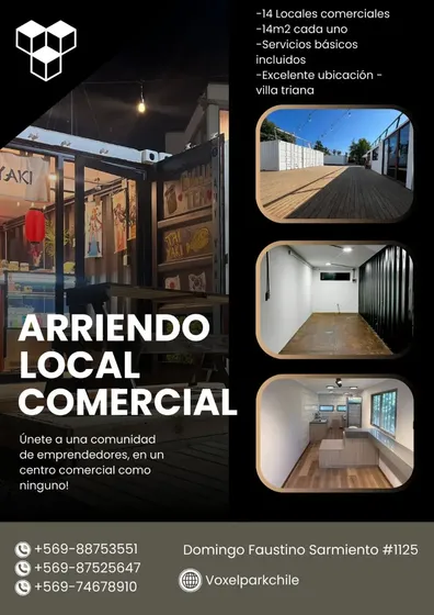 Arriendo De Locales Comerciales Enfocado En Emprendedores
