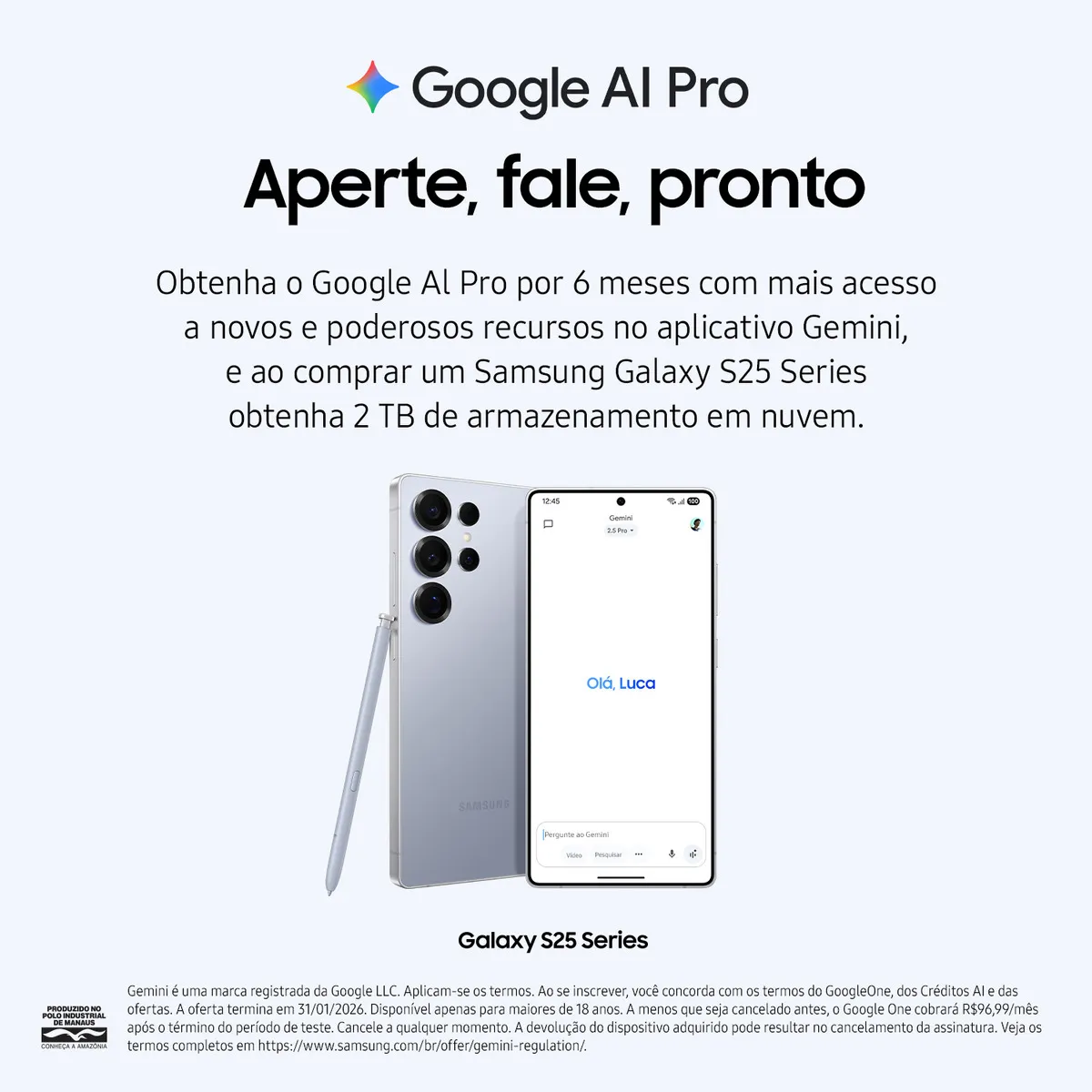 Celular Samsung Galaxy S25 Ultra 5g, 256gb, 12gb, Câm. Quád. Cor Prata - Imagem 3