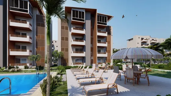  Proyecto De Apartamento Economico, En Plano, En Boca Chica Con Fideicomisos