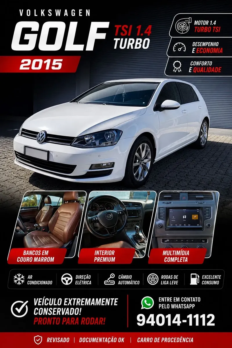 Volkswagen Golf 2015 1.4 Tsi Comfortline 5p — foto 8