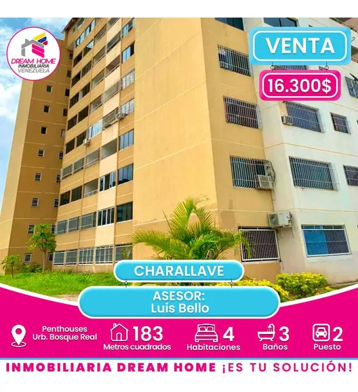  Penthouse En Venta Urb. Bosque Real - Charallave
