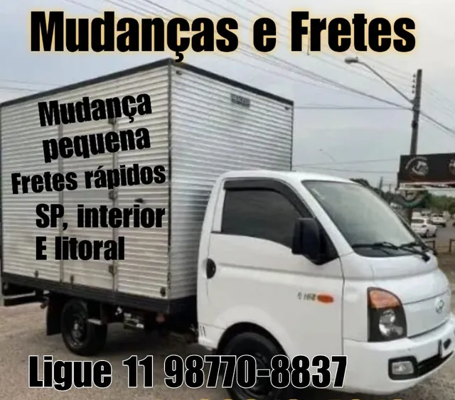 Mudanças Pequenas ,fretes Rápidos Sp Interior