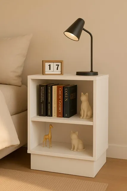 Criado Mudo/mesa De Cabeceira Em Mdf Banco Tx.40x30x50