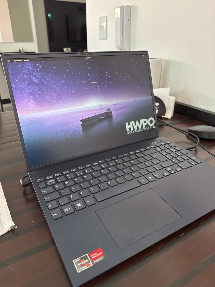 Notebook Vaio Fe16 Amd Ryzen 7-5825u Linux 16gb RAM 512gb Ssd Wi