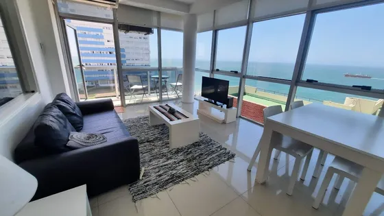 Alquiler Departamento Mar Del Plata De Lujo 2 Ambientes Frente Al Mar, Cochera, Wifi, Alquiler Temporal Amueblado