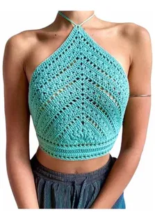 Blusas tejidas a mano para dama sale