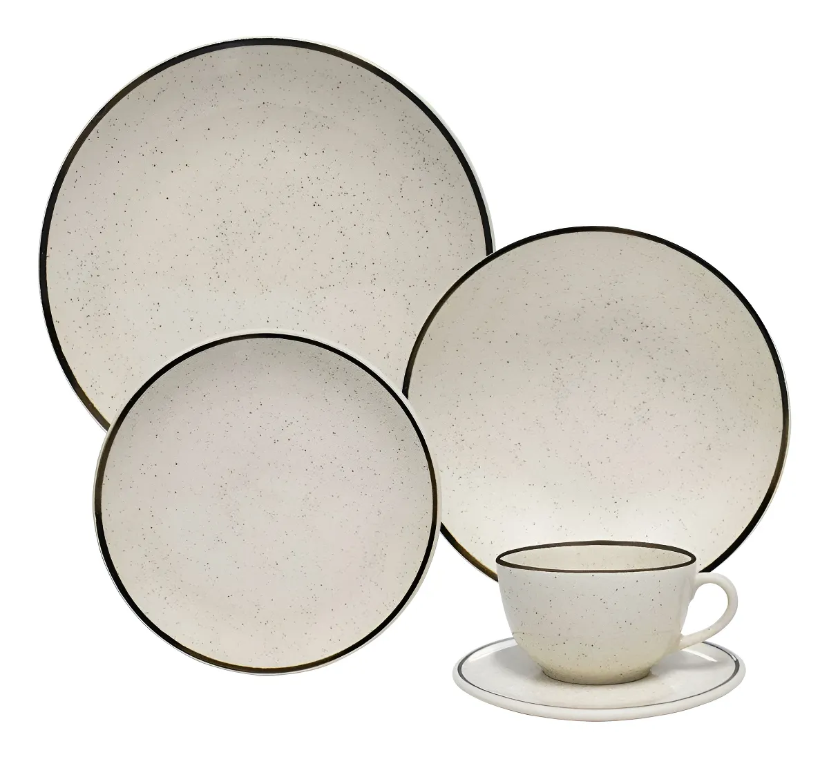 Jogo De Jantar E Chá 20 Peças Unni Brisa Oxford