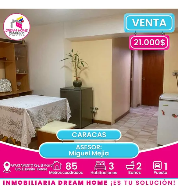 Apartamento En Venta  Res. El Morro. Urb El Llanito Petare  Caracas.