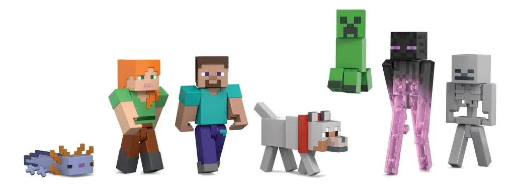 Pacote exclusivo World Builder da Minecraft Mattel Mojang