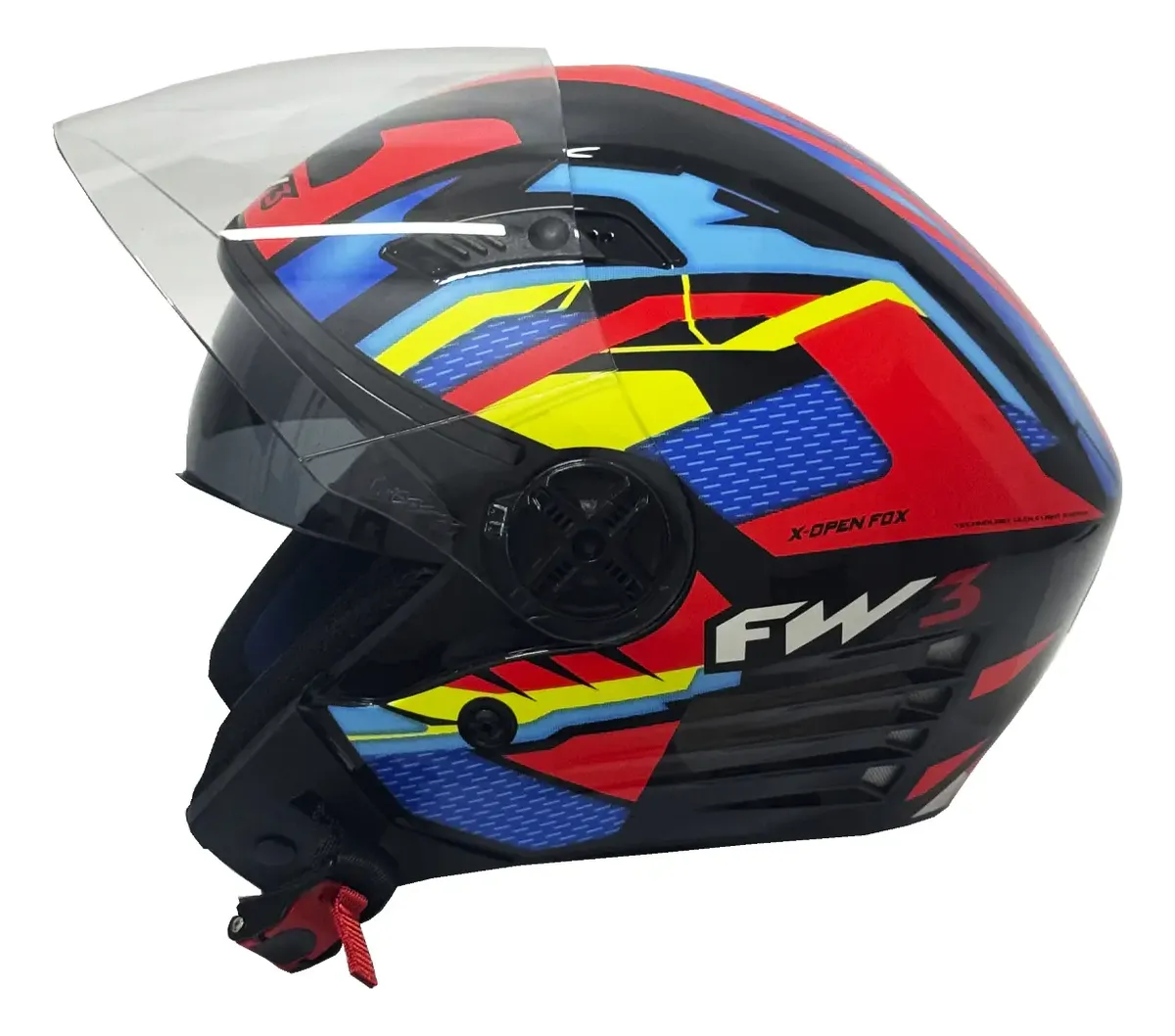 Capacete Aberto Moto Fw3 X Open Fox Óculos Interno Feminino