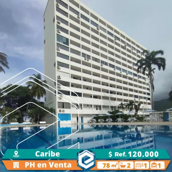 Espectacular Apto Duplex Con Vista Al Mar Ubicado En Caribe